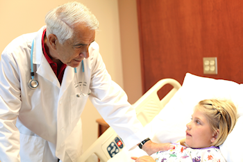 Young patient in the hospital